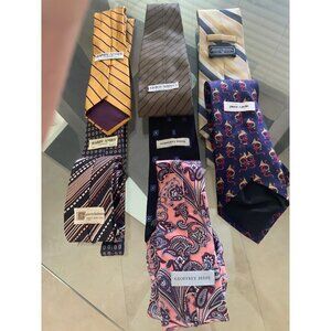 Vintage designer mens silk ties bundle of 8  all in exceptional condition